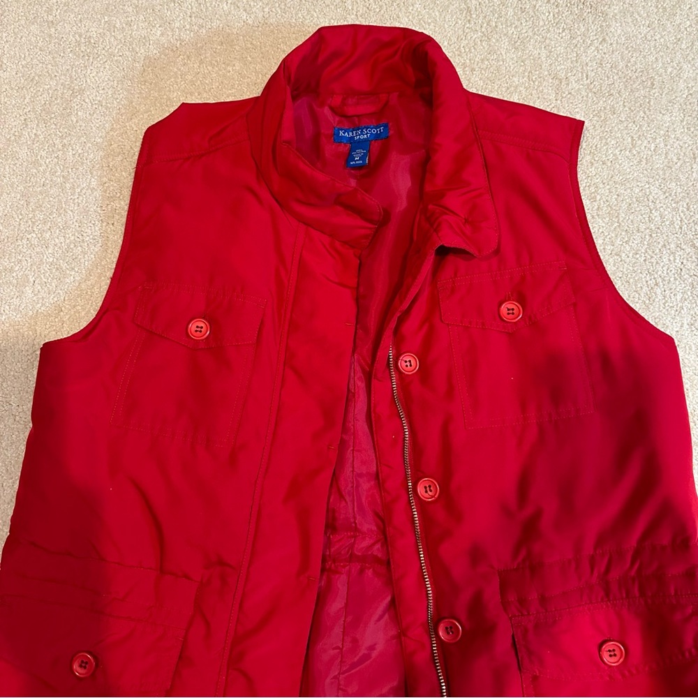 Karen Scott Sport Red Vest